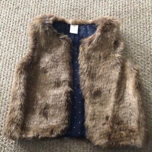 Toddler Girl’s Faux Fur Vest